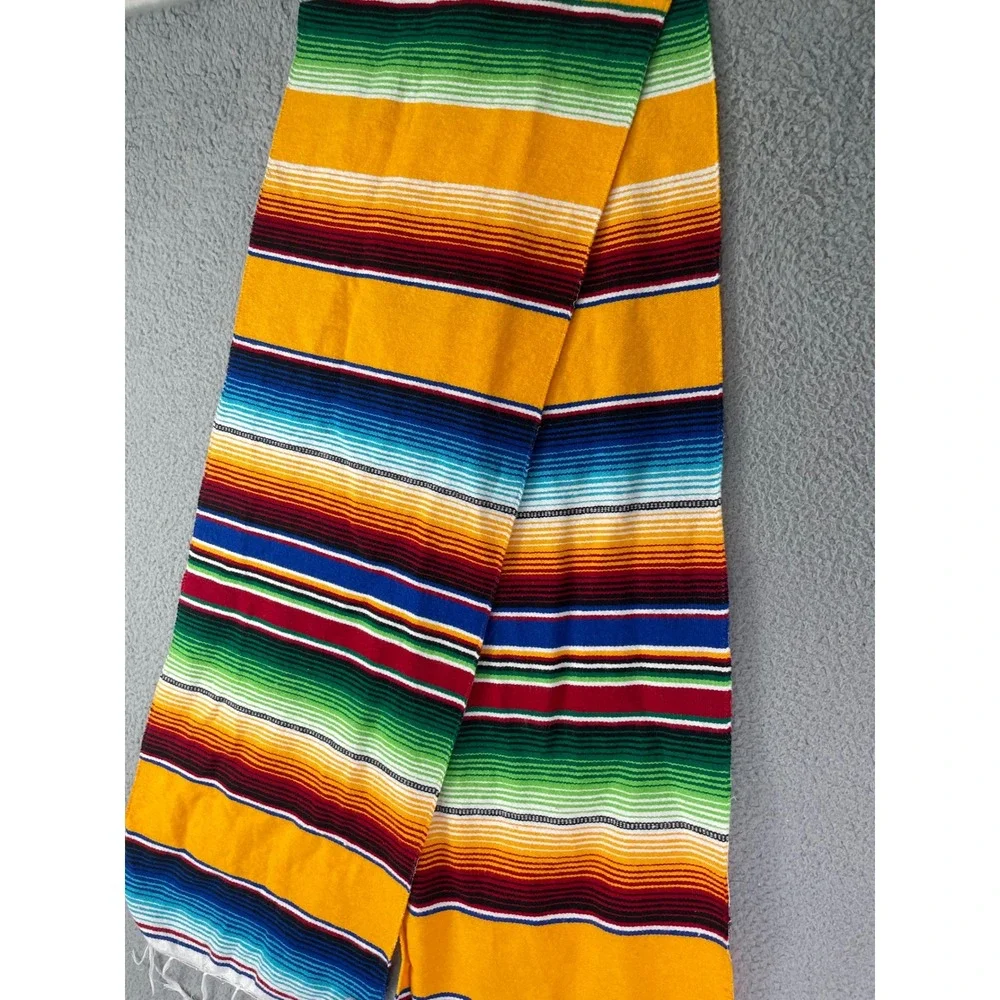 EMISA Mexican Serape Table Runner Multicolor Woven Decor‎ Textile 82x13.5 Mexico